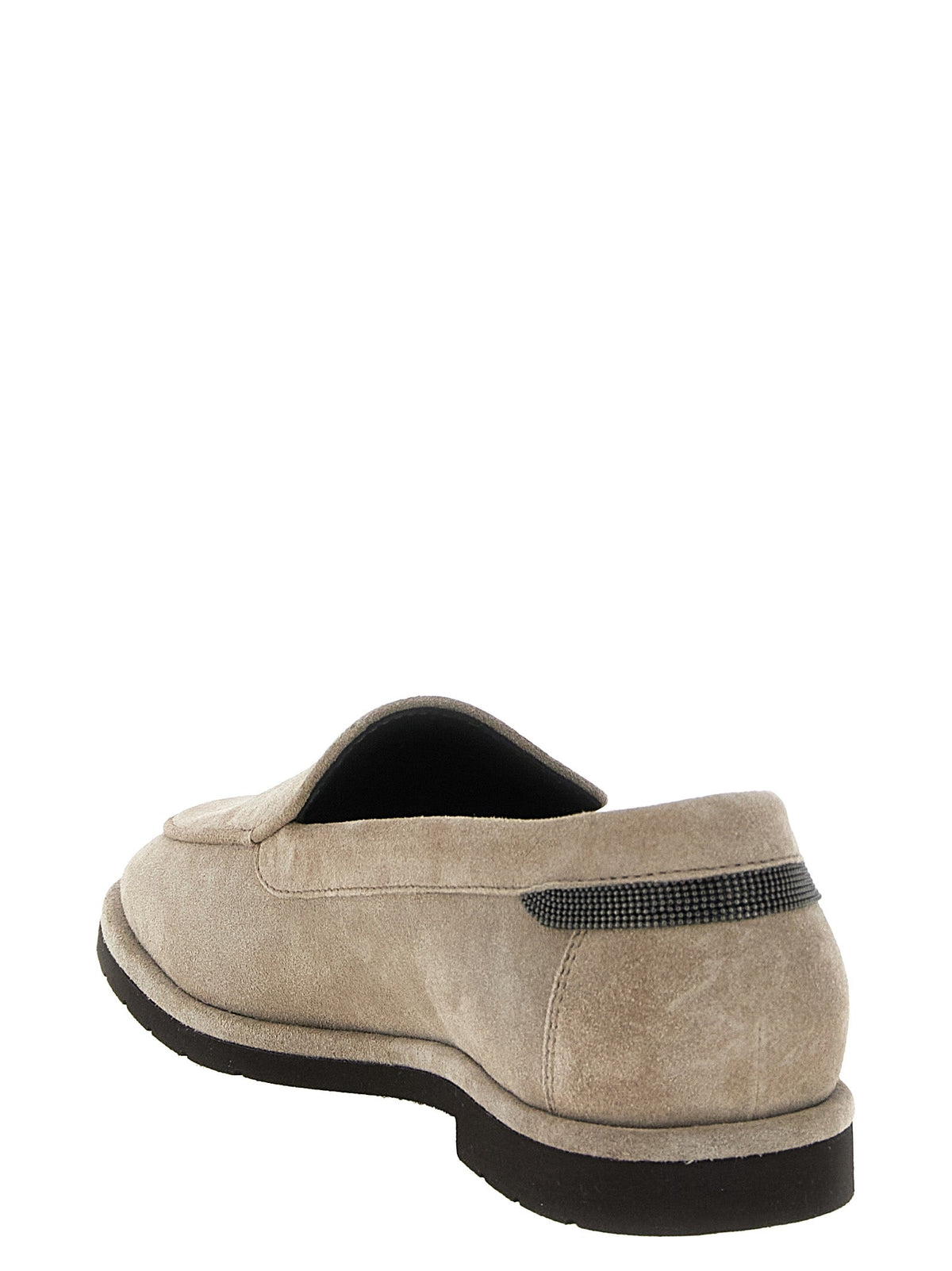 Mocassins en daim beige