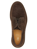 Brown Suede Lace-Up Shoes