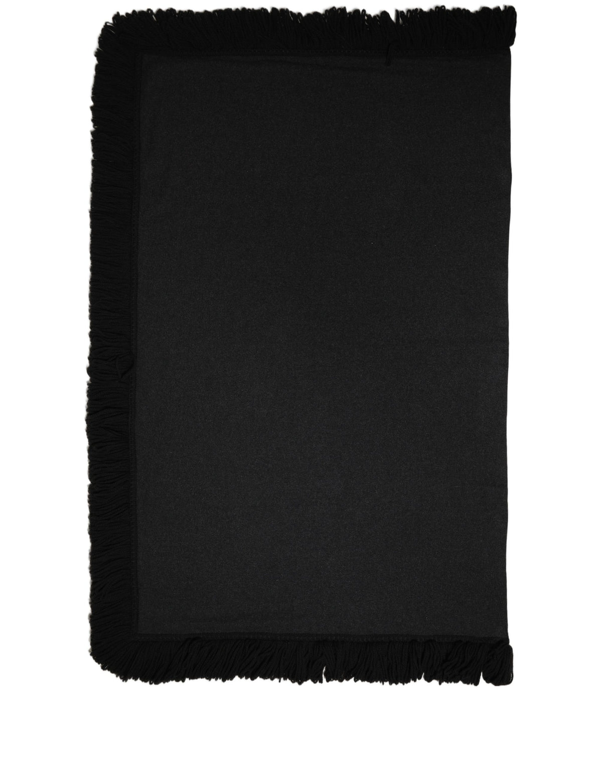 Écharpe noire en laine vierge