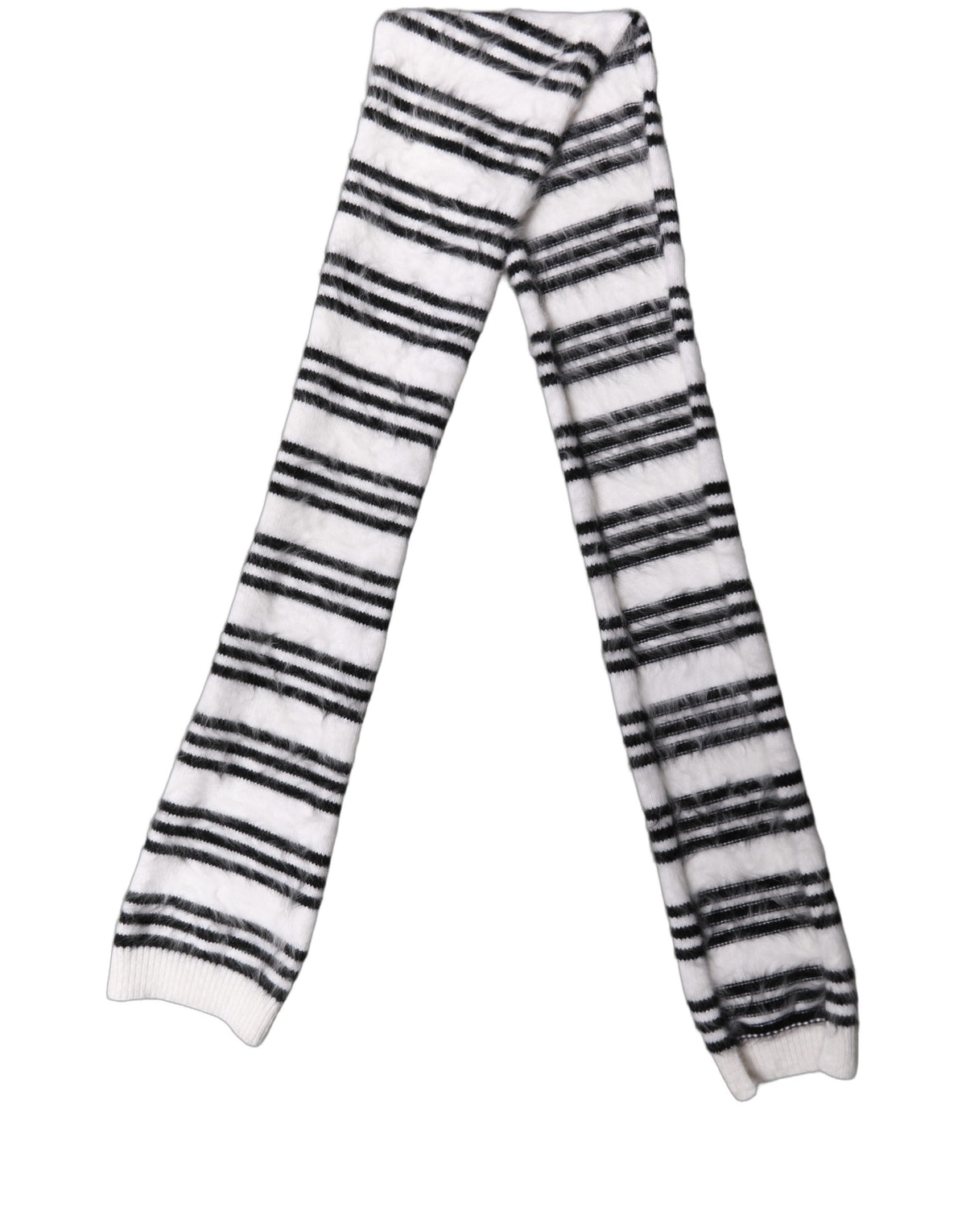 White and Black Scarf