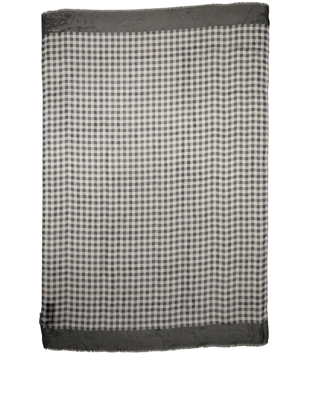 Black and White Silk Scarf