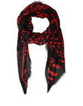 Black and Red Scarf