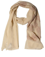 Foulard en soie beige clair