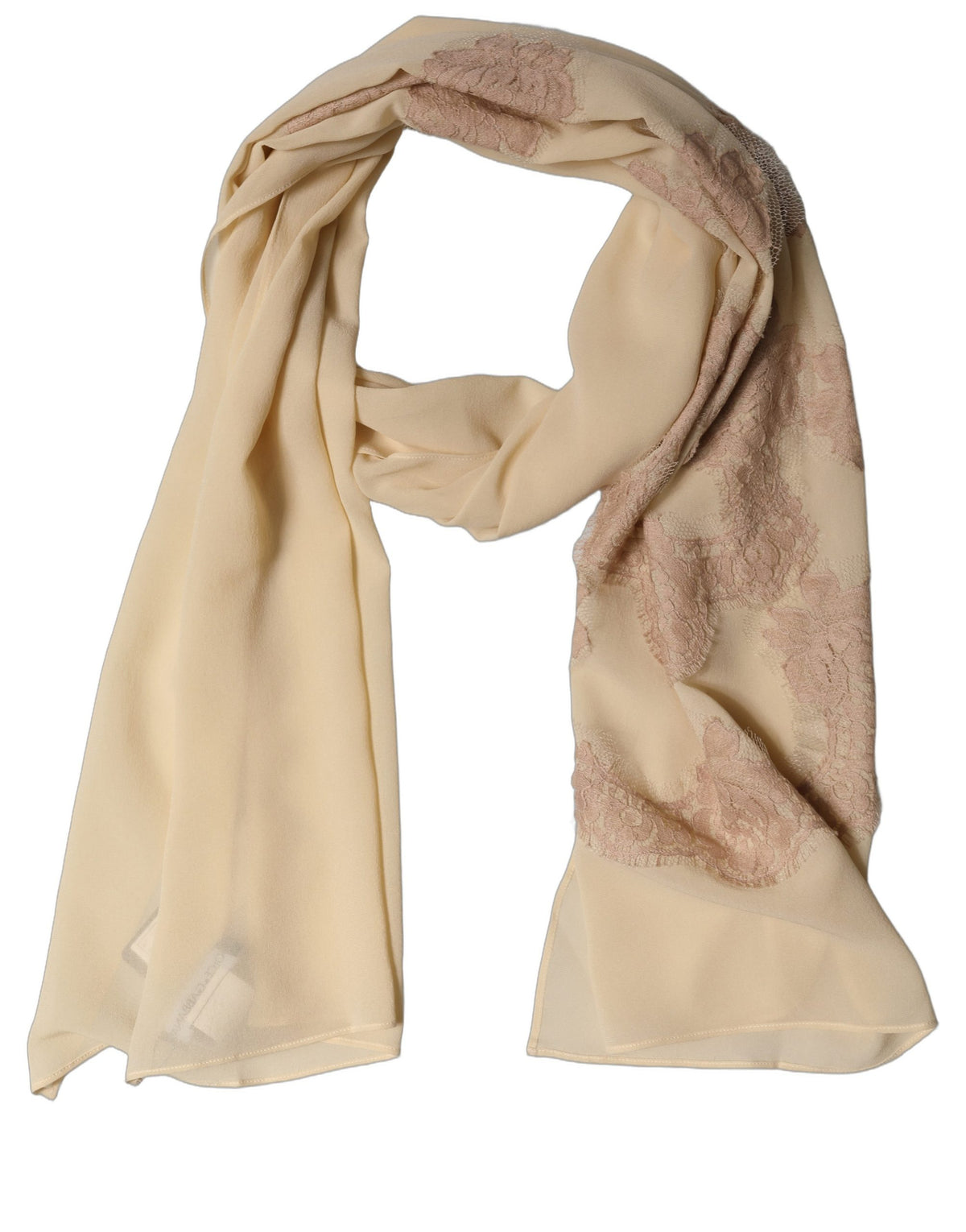 Light Beige Silk Scarf