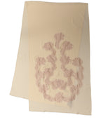 Foulard en soie beige clair