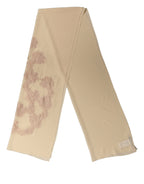 Foulard en soie beige clair