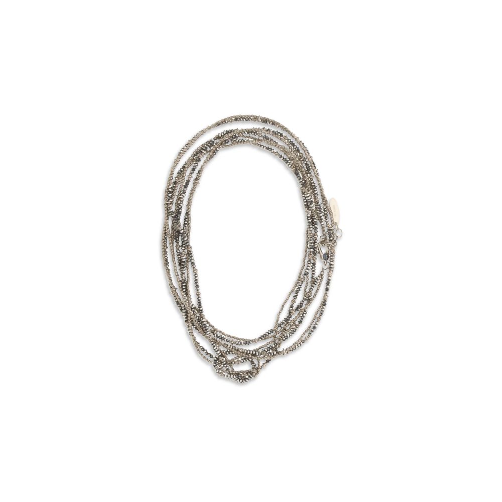 Bracelet marron en argent
