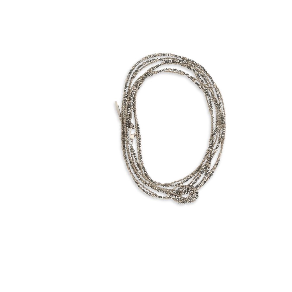 Bracelet marron en argent
