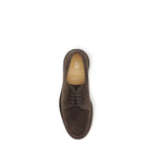 Chaussures à lacets en daim marron