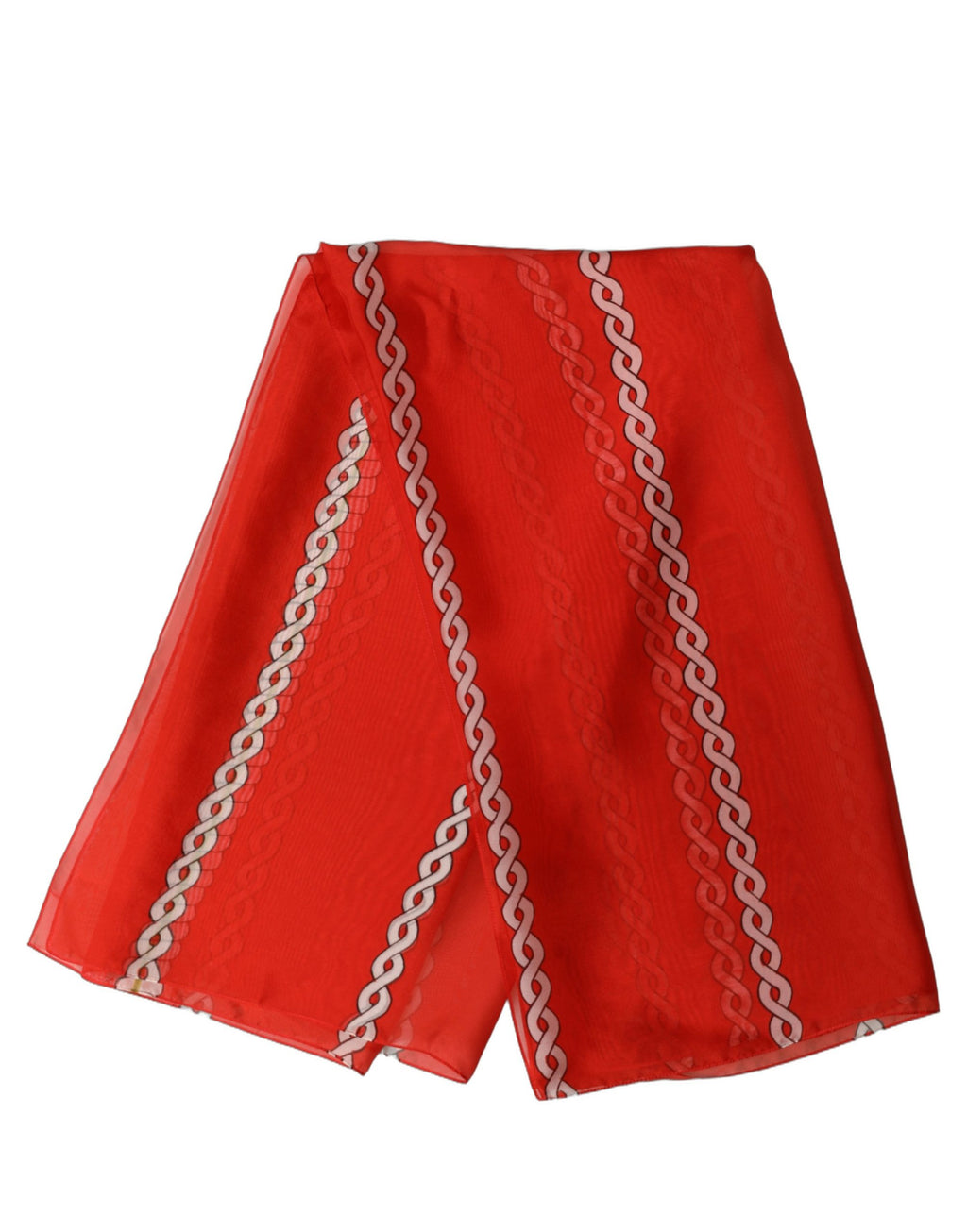 Foulard en soie rouge