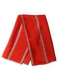 Foulard en soie rouge