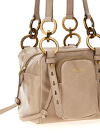 Pink Leather Handbag