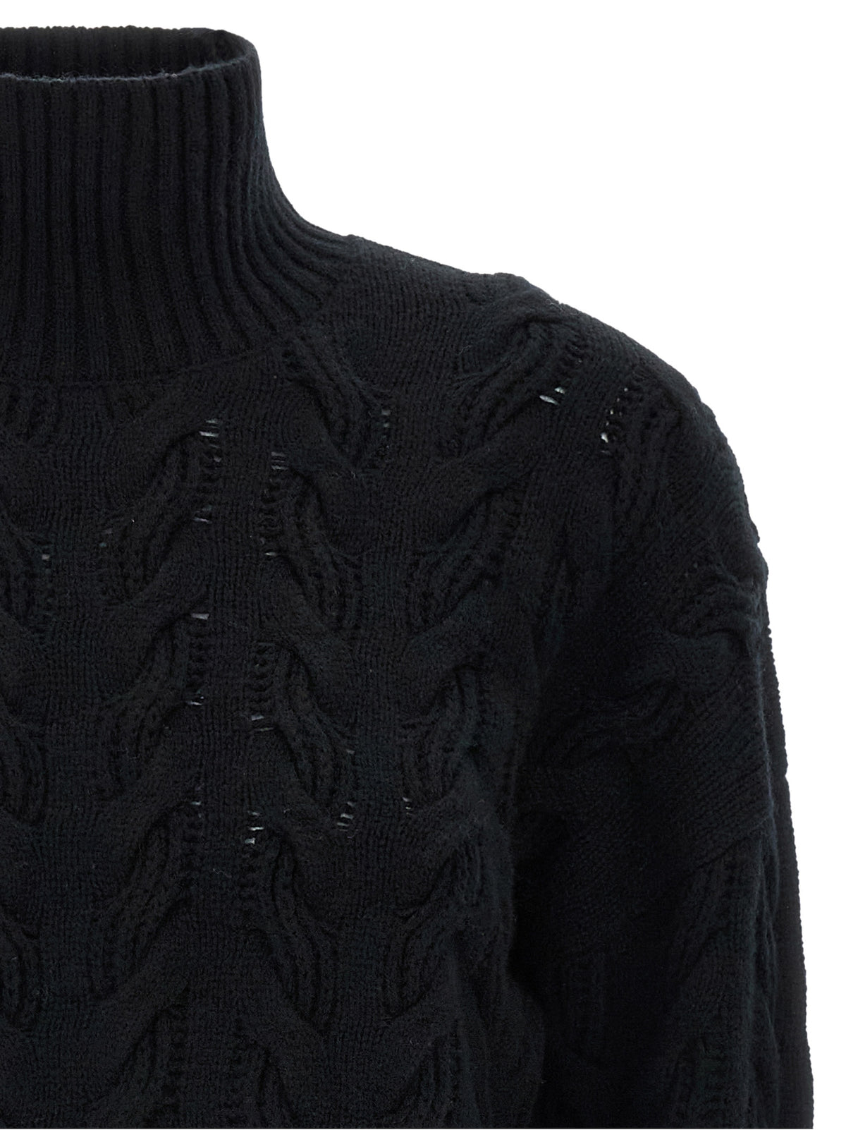 Cardigan en laine noire