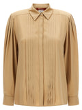 Beige Silk Blouse
