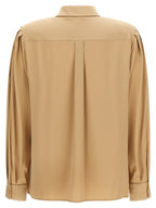 Beige Silk Blouse