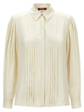 White Silk Blouse