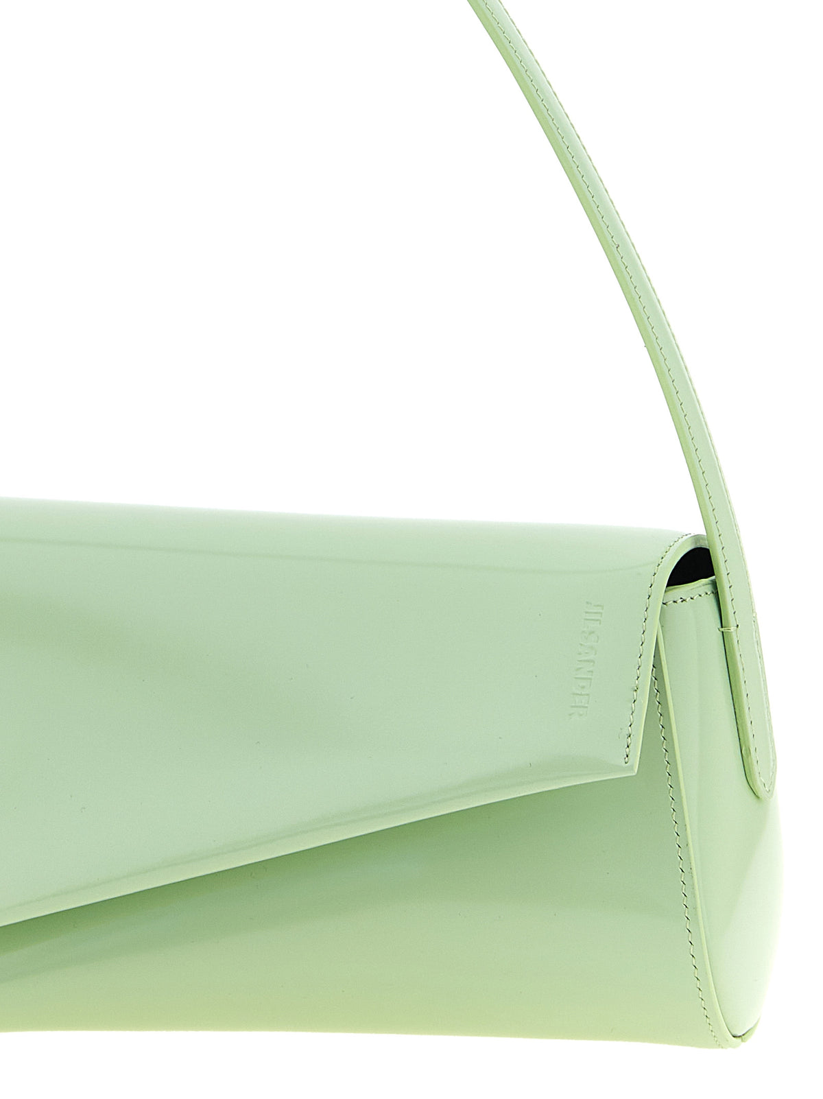 Sac bandoulière en cuir vert