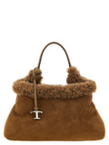Sac à main en laine marron