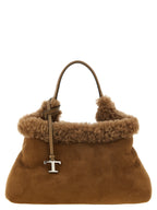 Sac à main en laine marron