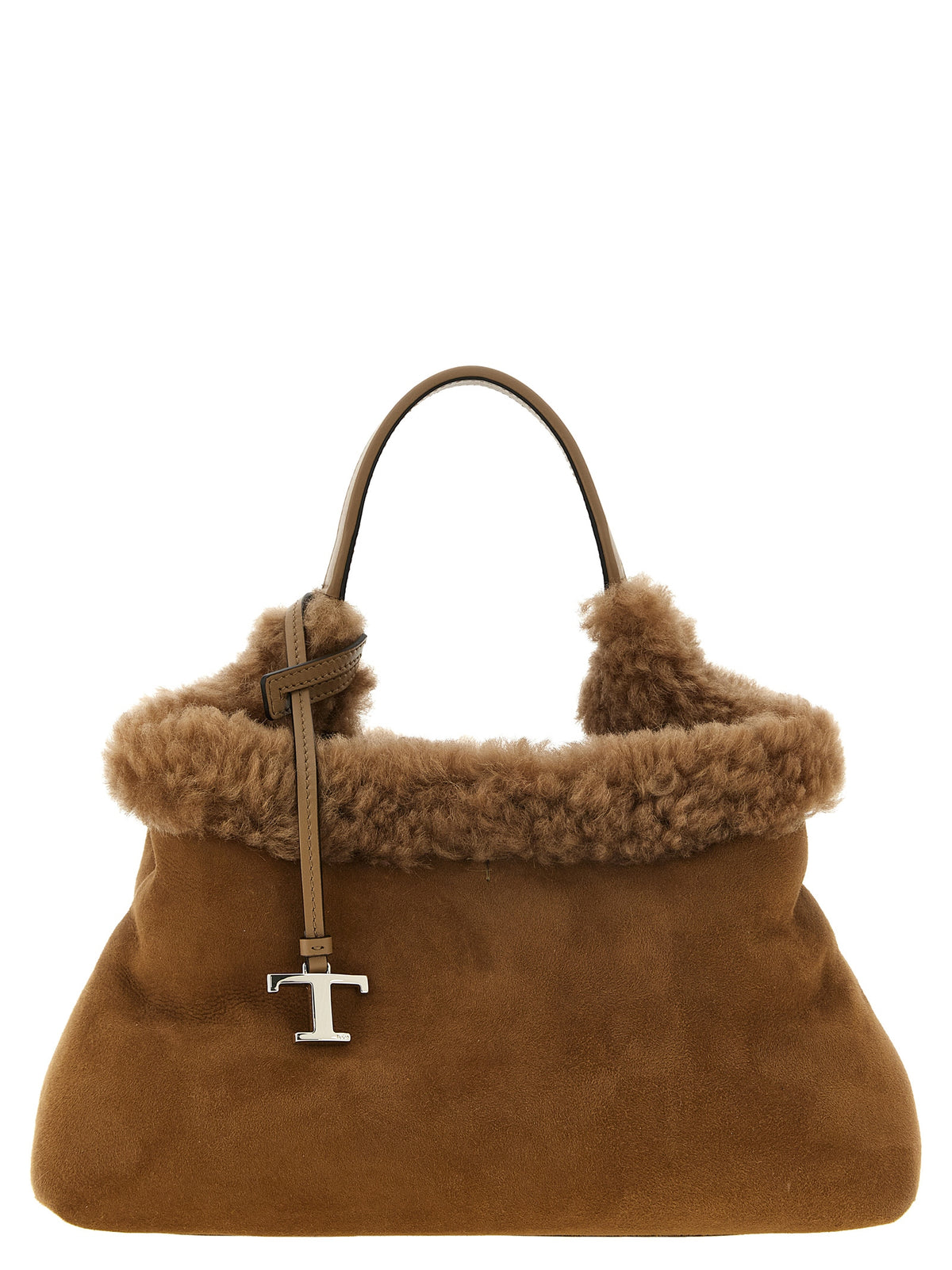 Sac à main en laine marron