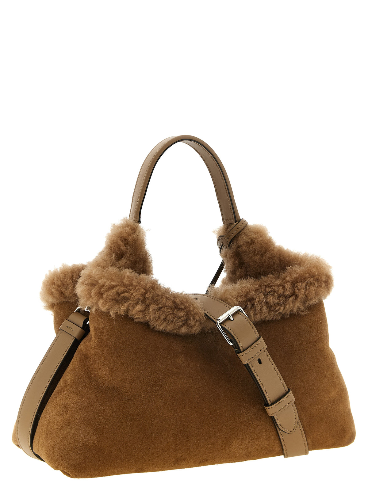Sac à main en laine marron