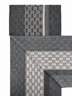 Écharpe GG en cachemire – Gris anthracite