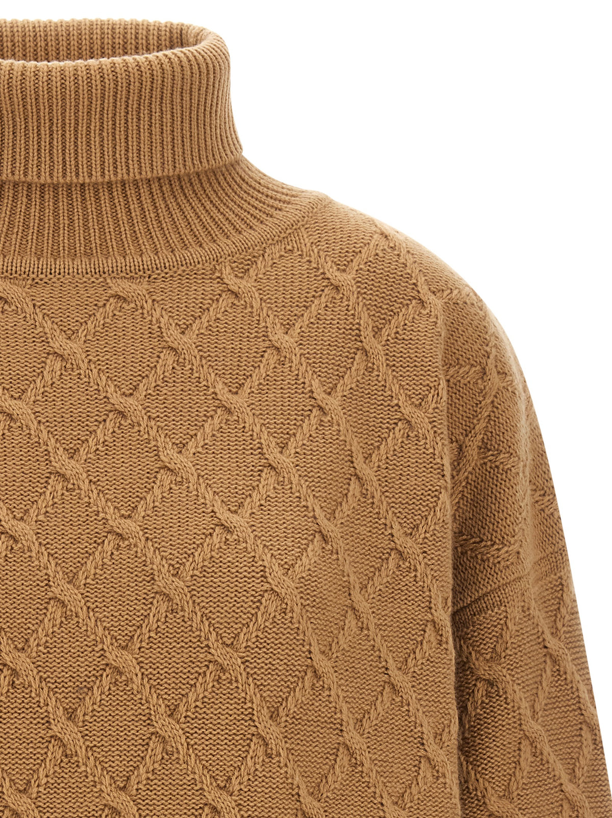 Cardigan en laine beige