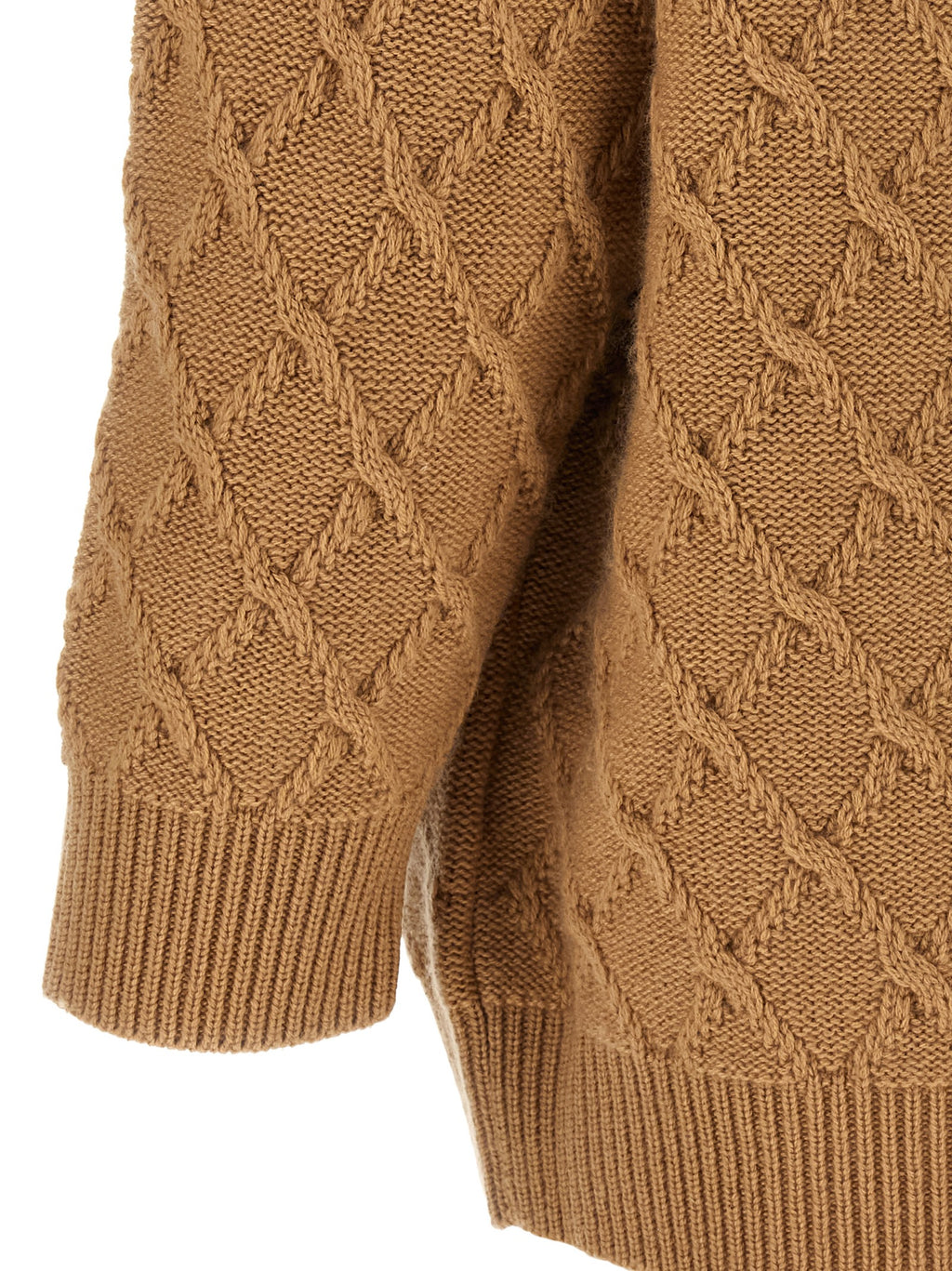 Cardigan en laine beige