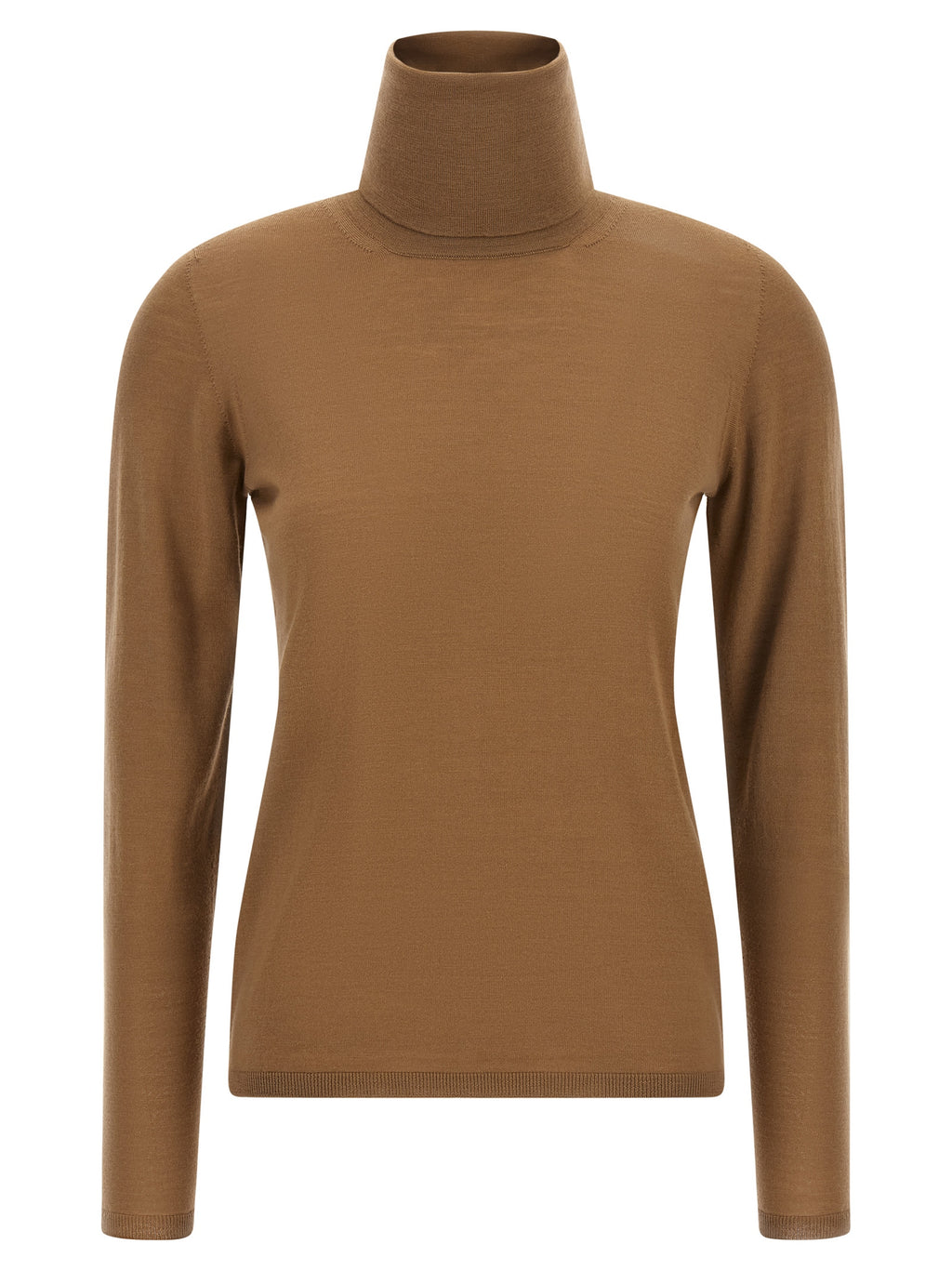 Pull en laine vierge beige