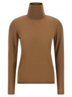 Pull en laine vierge beige