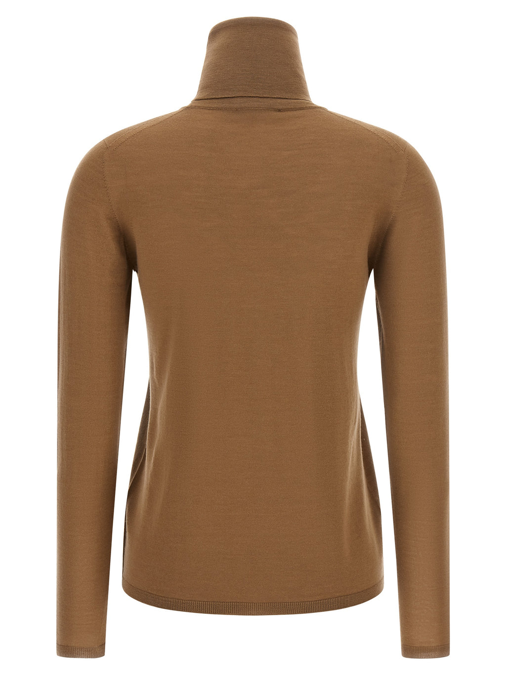 Pull en laine vierge beige