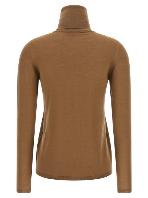 Pull en laine vierge beige