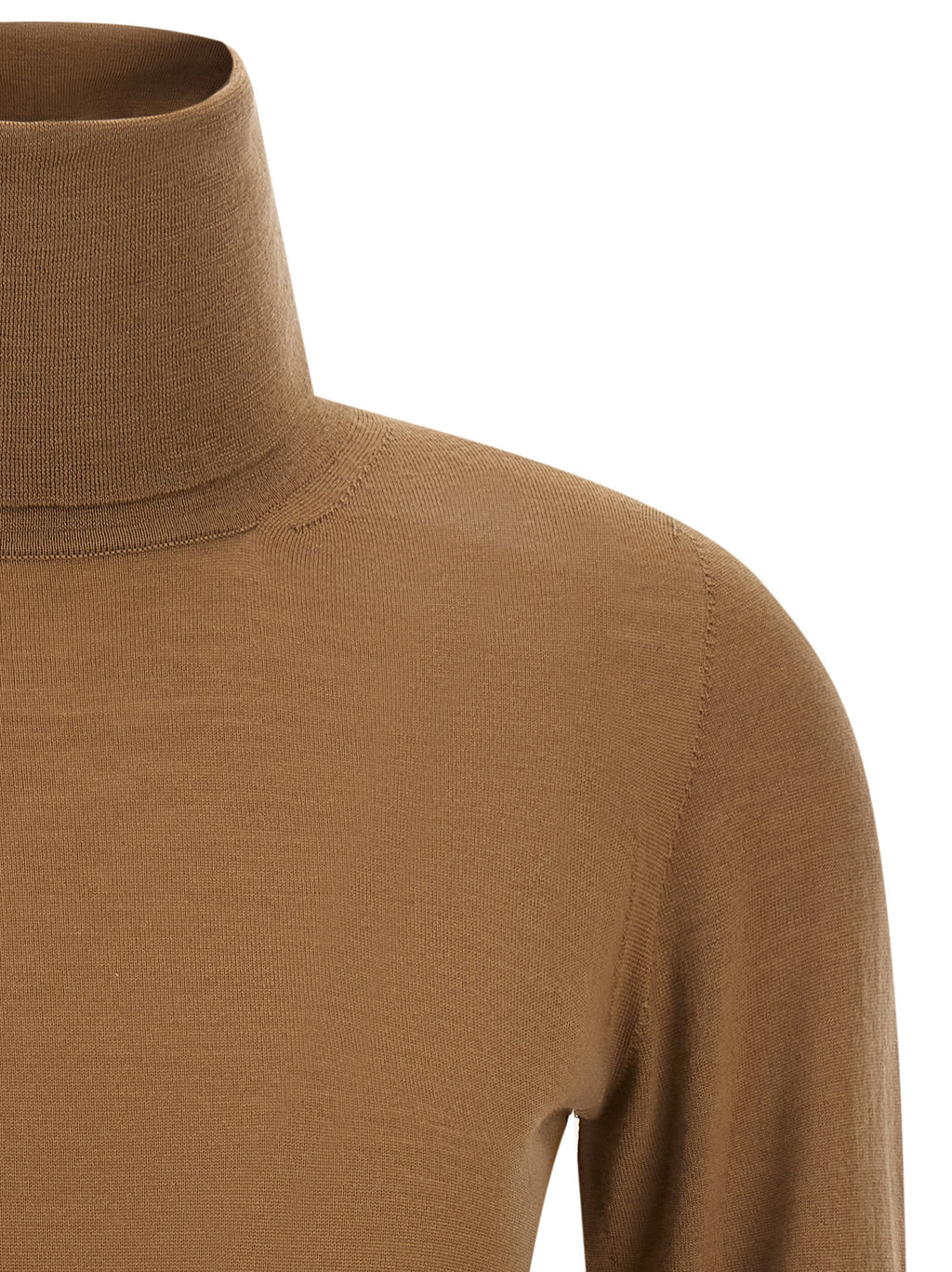 Pull en laine vierge beige