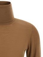 Pull en laine vierge beige