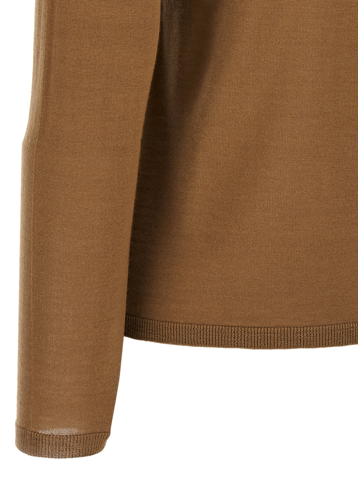 Pull en laine vierge beige