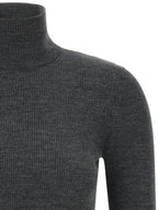 Pull en laine vierge gris