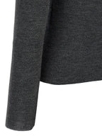 Pull en laine vierge gris