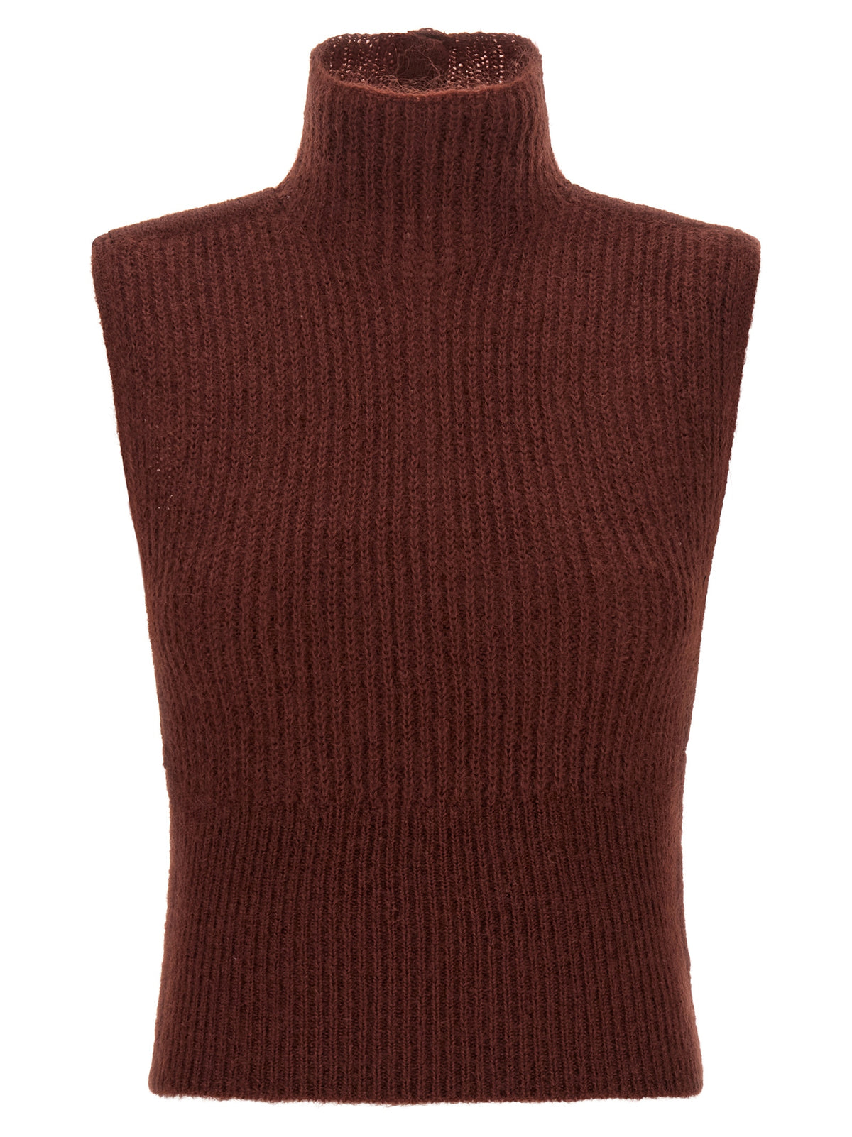 Burgundy Wool Cardigan