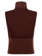 Burgundy Wool Cardigan