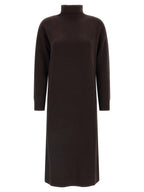Robe en laine marron