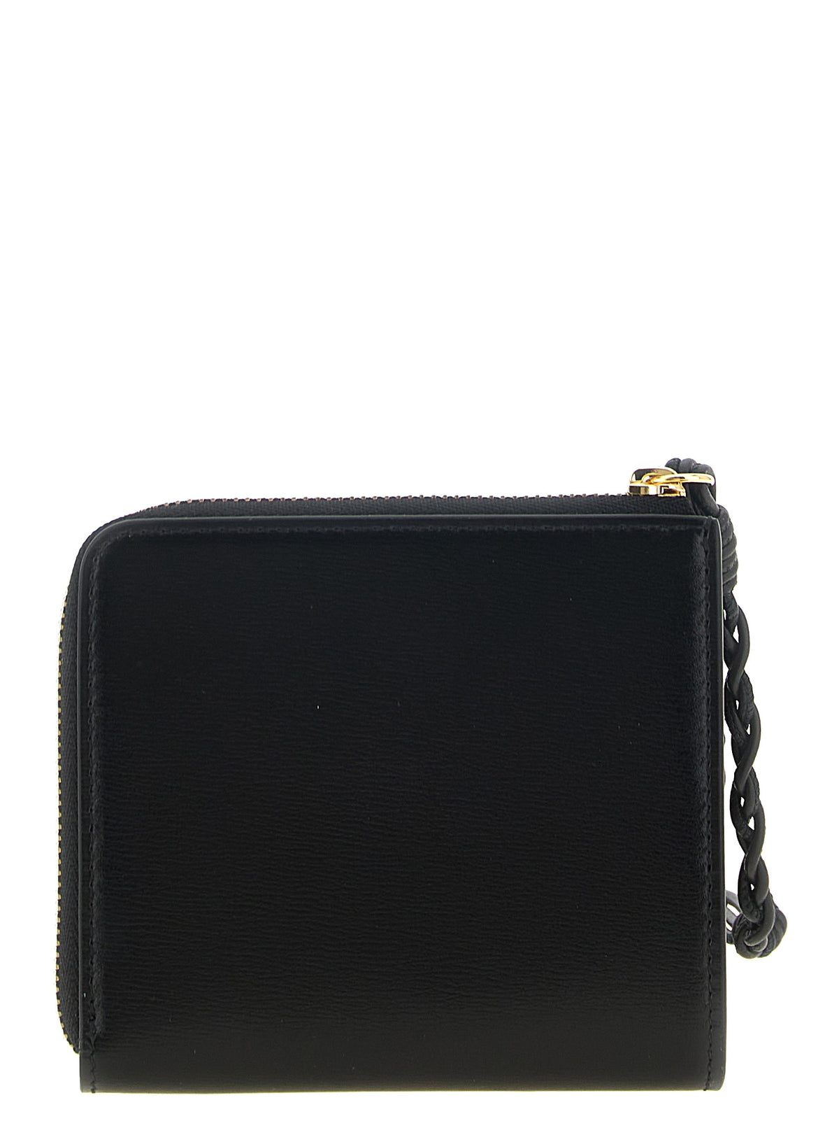 Porte-cartes en cuir noir