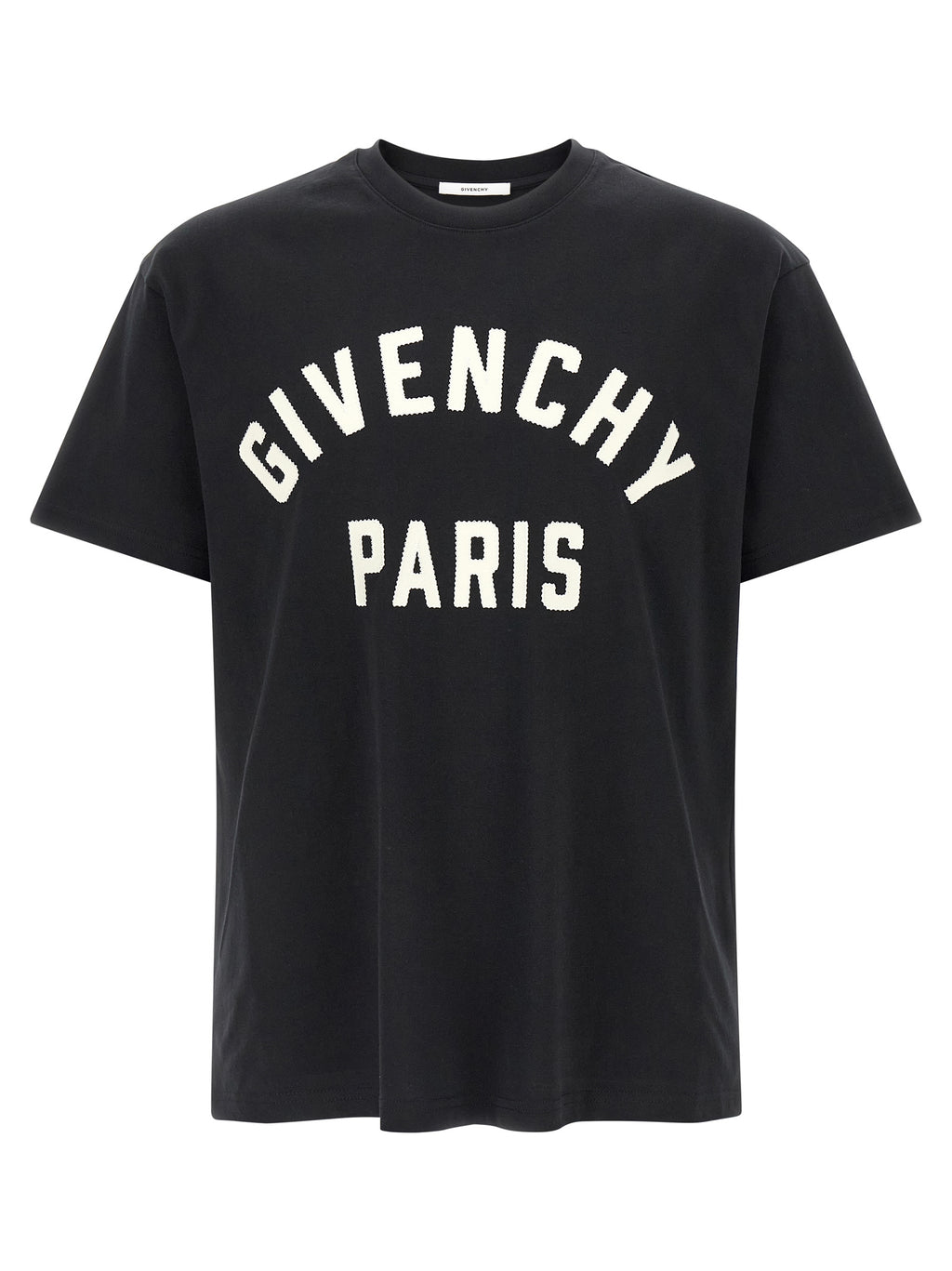 White and Black Cotton T-Shirt