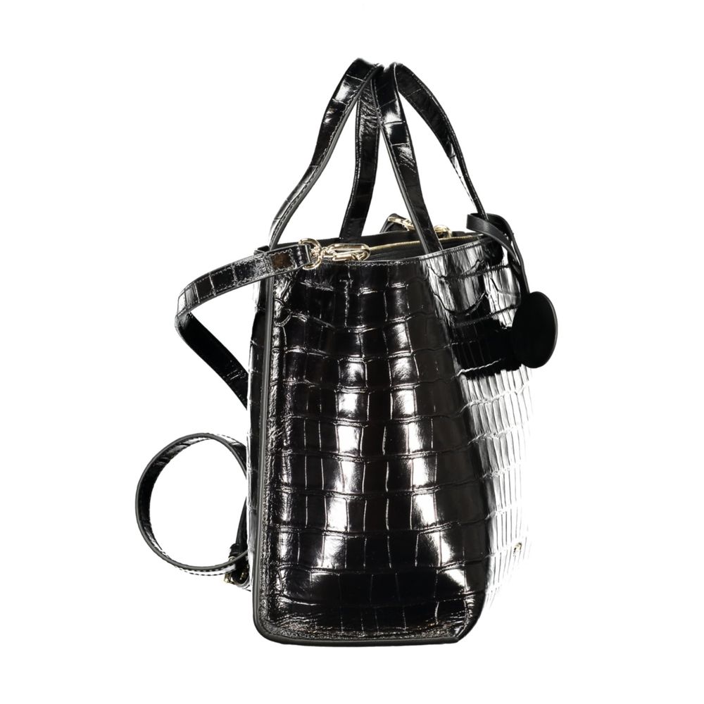 Sac à main en cuir noir