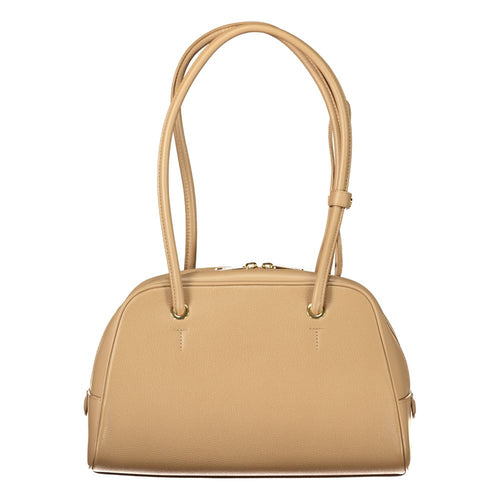 Beige Leather Handbag