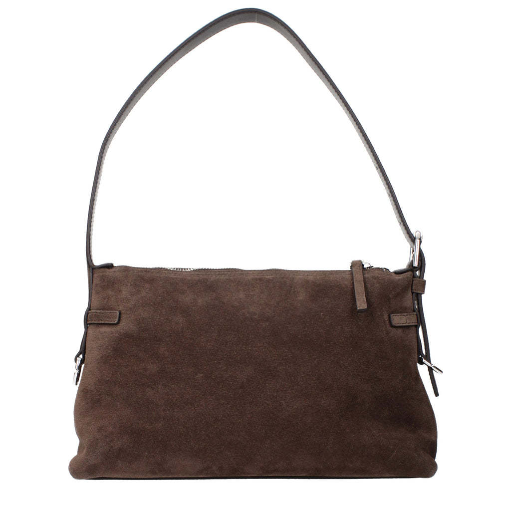 Sac à bandoulière en daim marron