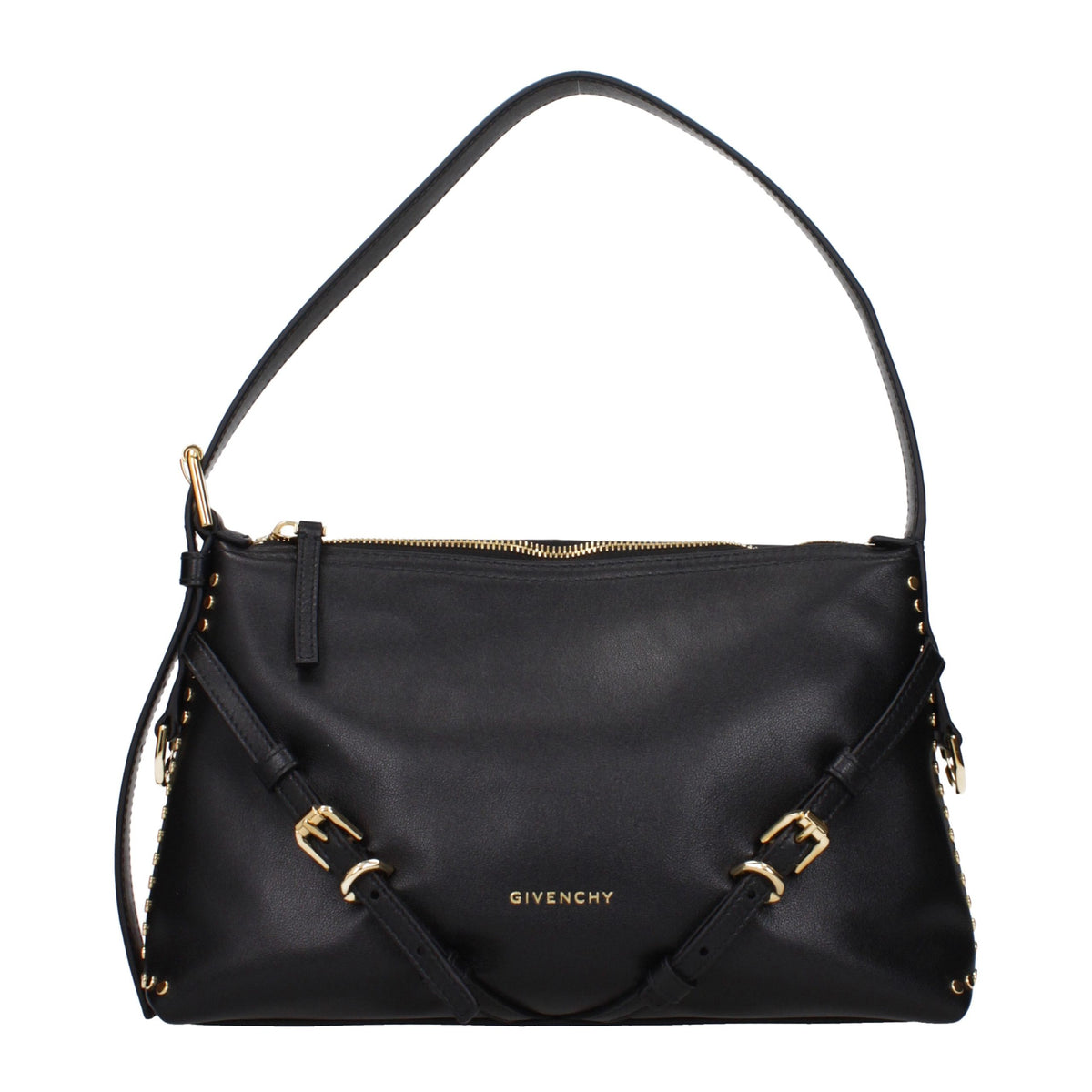 Sac à bandoulière en cuir noir