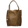 Sac à bandoulière en daim marron