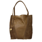 Sac à bandoulière en daim marron