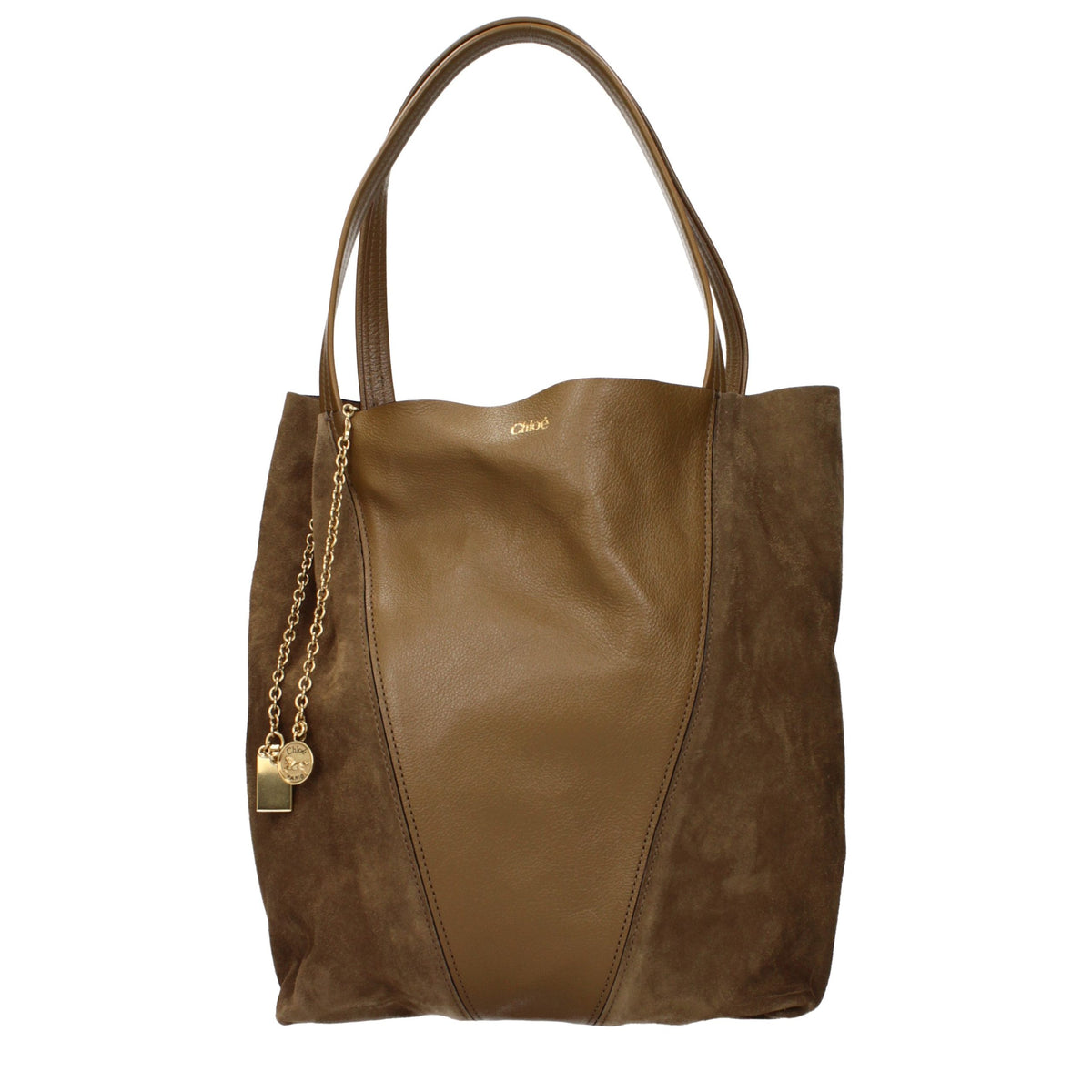 Sac à bandoulière en daim marron
