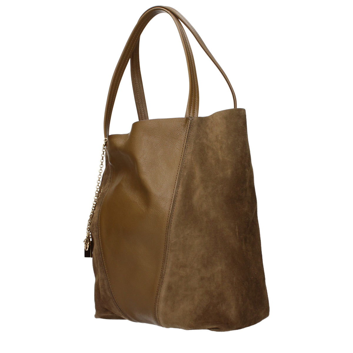 Sac à bandoulière en daim marron